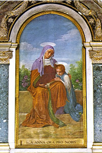 citta del vaticano Quadro del Franchi nella chiesa di SAnna